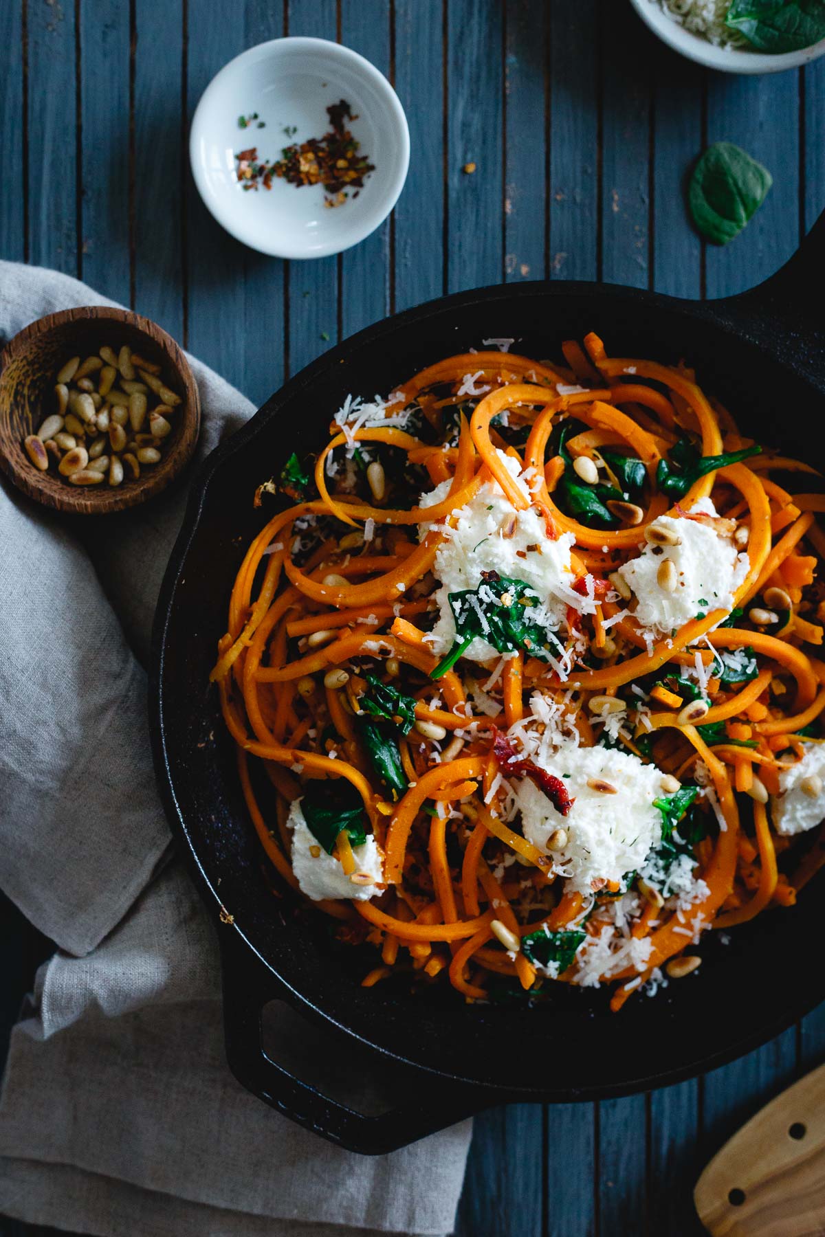 Garlicky-Butternut-Squash-Noodles-with-Spinach-and-Ricotta-1