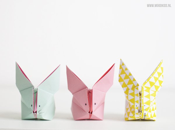 easter bunny origami