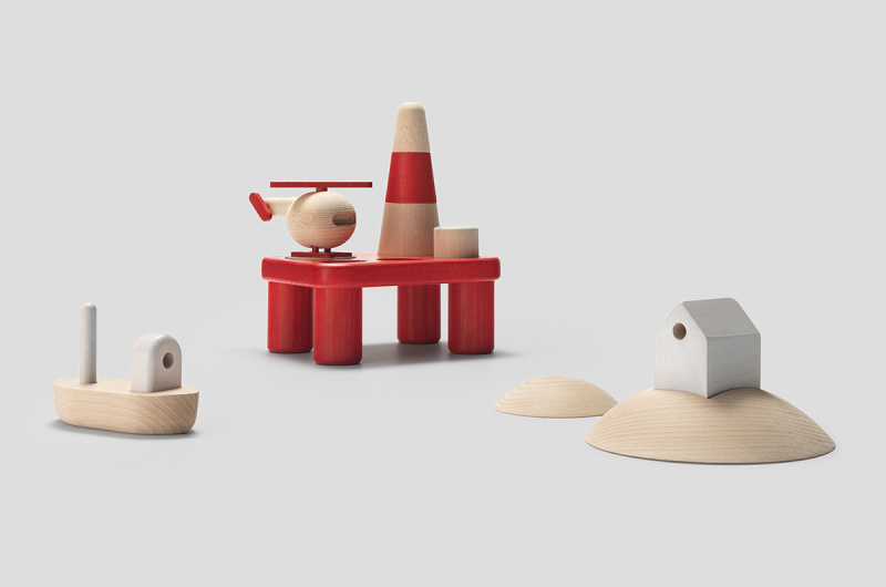 ARCHIPELAGO wooden toy set by permafrost