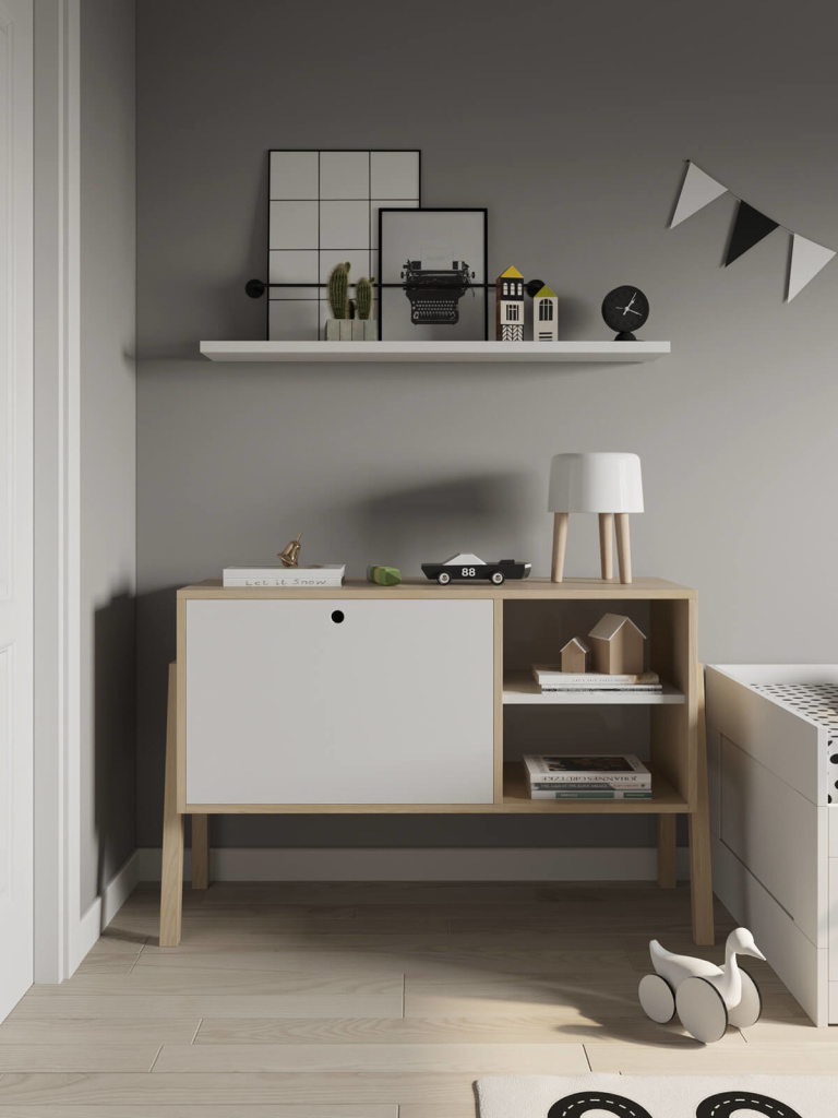 Clean, calm and modern kids rooms