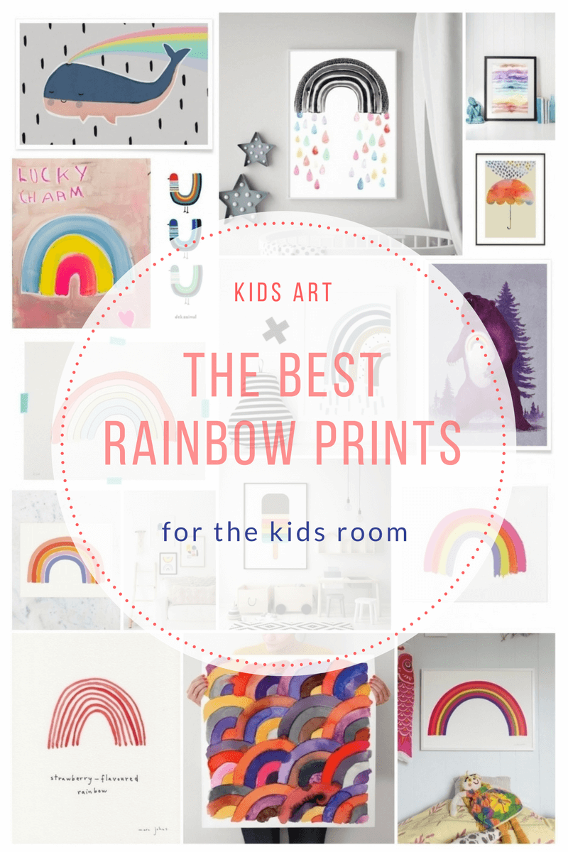 The best rainbow prints for the kids room