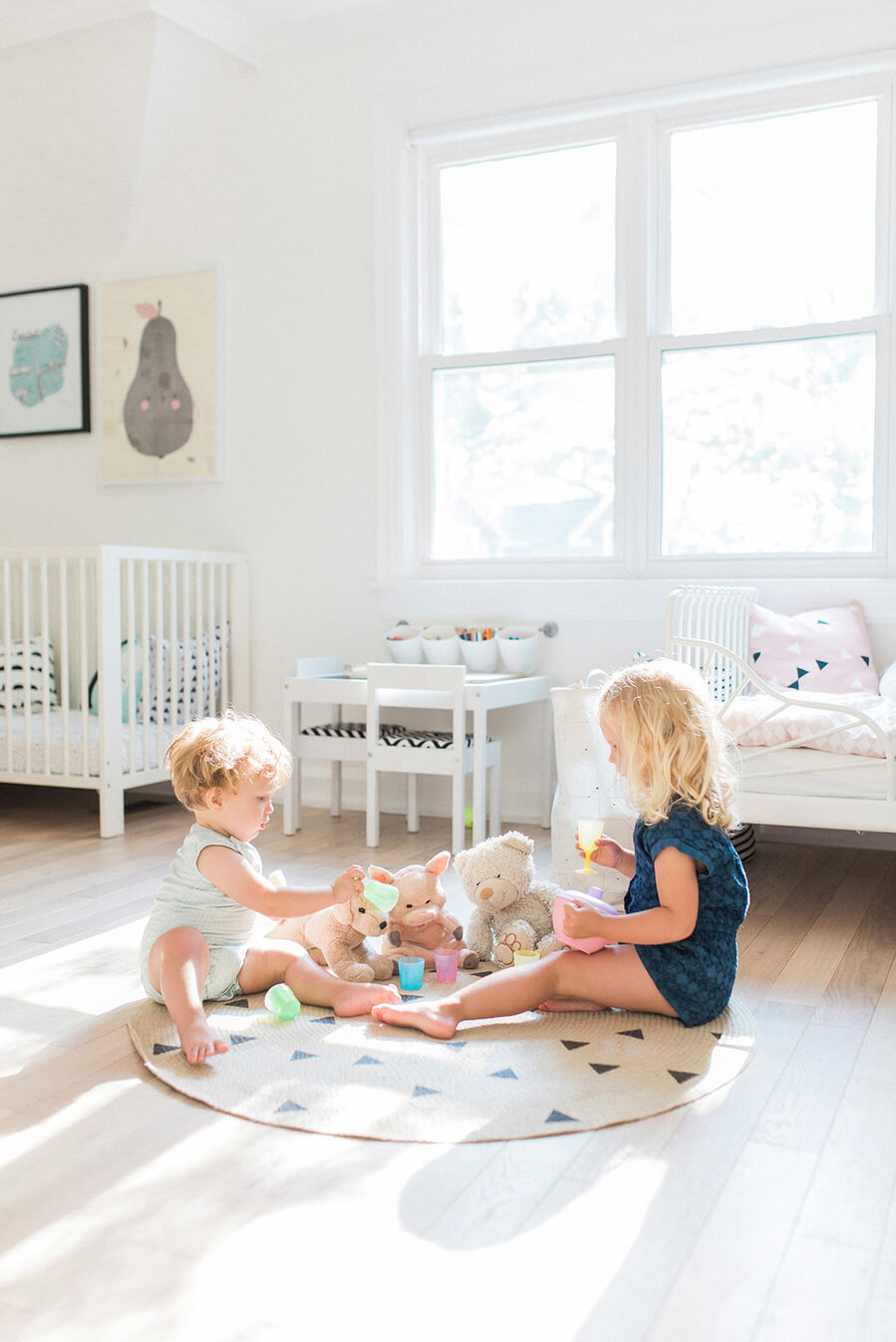  baby and toddler shared kids room