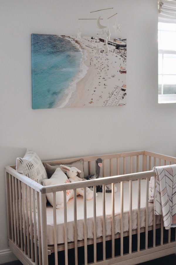 natural nursery for a baby girl