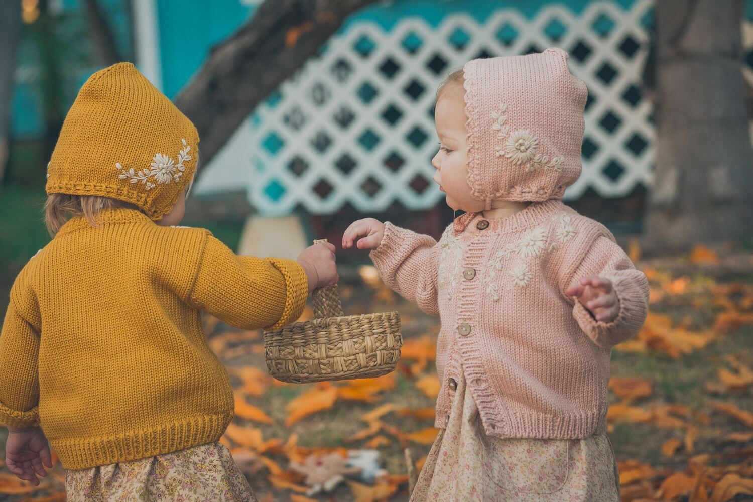 Stunning embroidered knitwear for the little ones