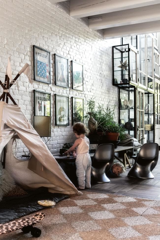 Amsterdam warehouse gone family home with lots of vintage treasures
