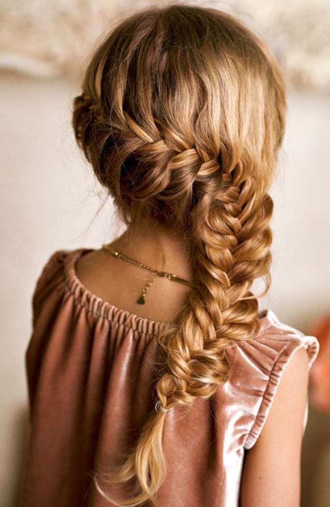 33 Cute & Trendy Hairstyle Ideas With Braids : Double Braided Pony