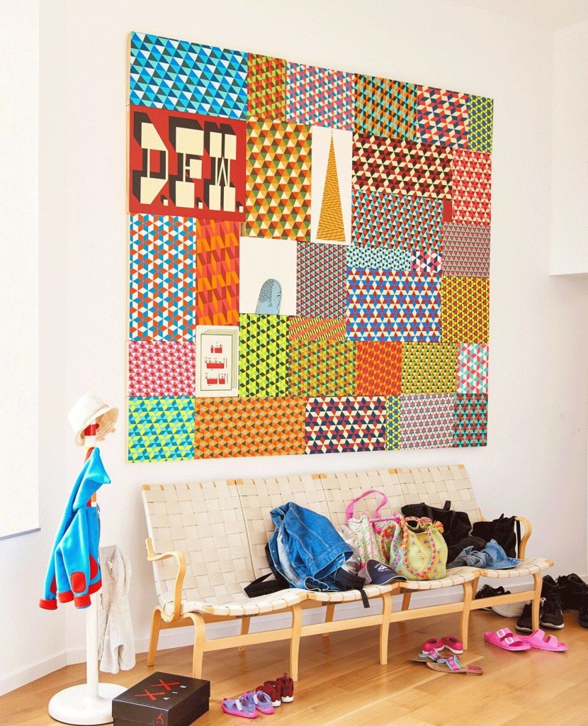 Stunning artwork in this family home in Williamsburg