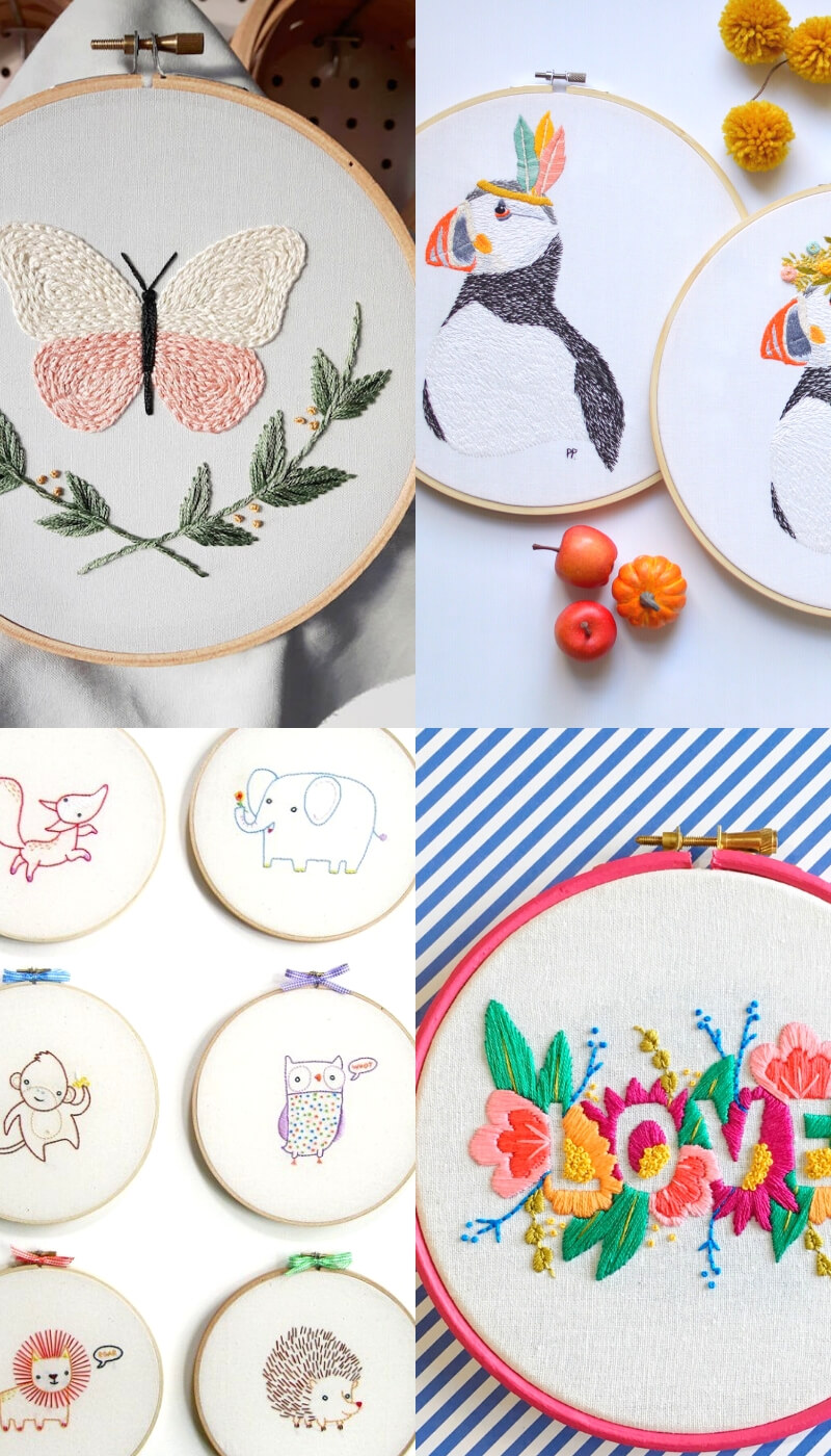 Paul & Paula: The bestembroidery hoops for the children's room
