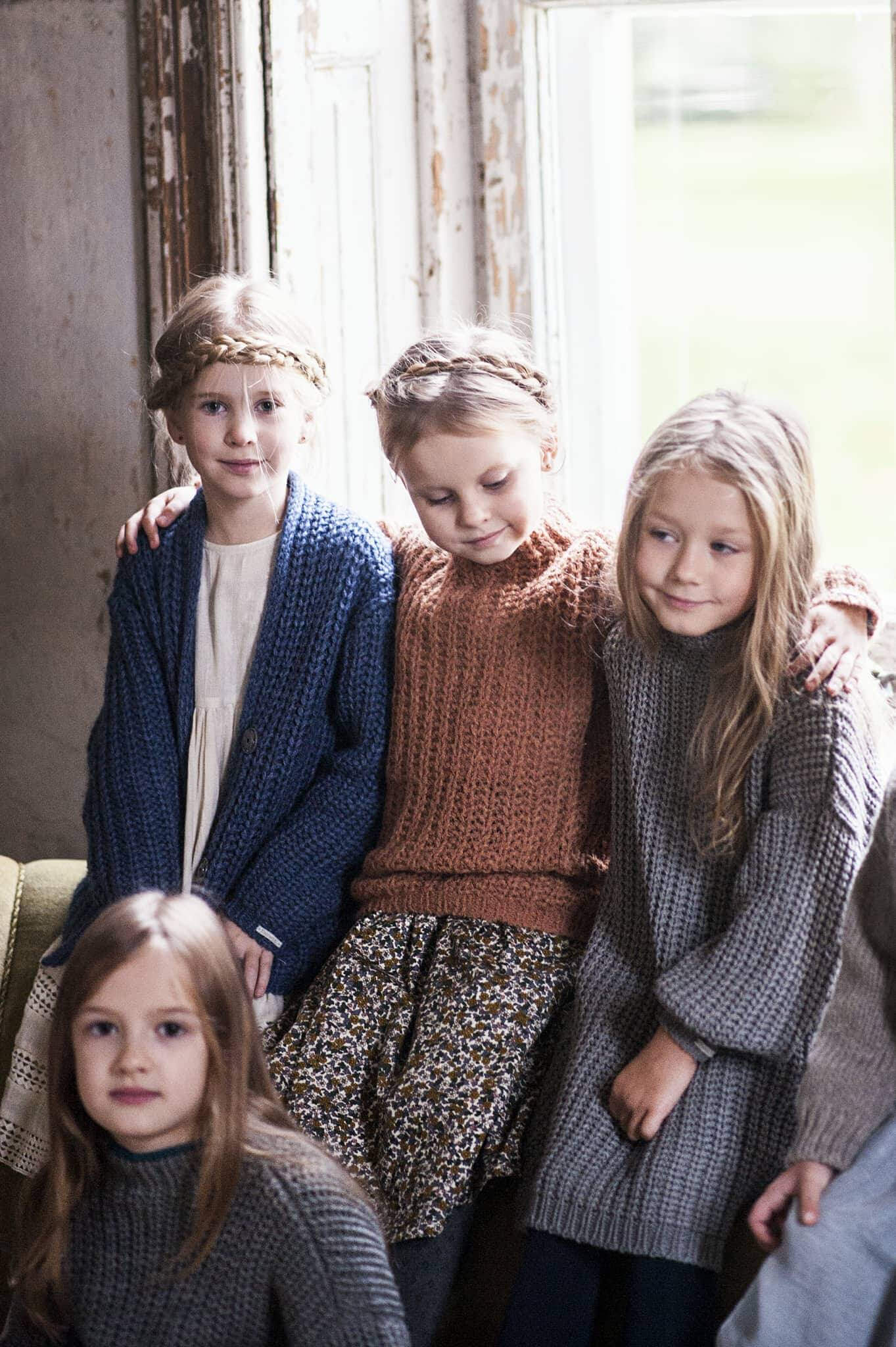 chunky cardigans for the little ones and mum too