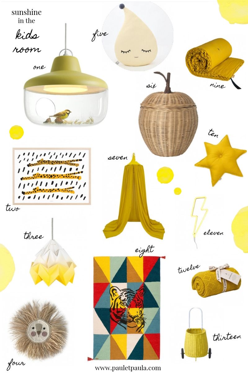 Sunshine accessories for the kids room