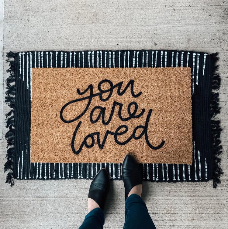 you are loved doormat