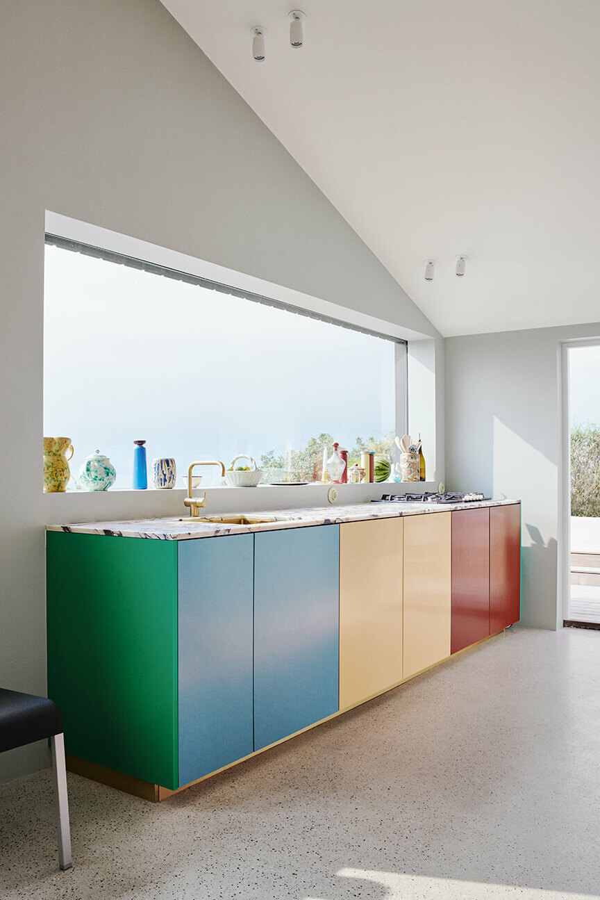 rainbow cabinet kitchen
